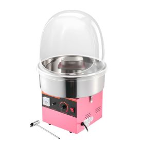 Electric Cotton Candy Machine, 1000W Electric Floss Maker With Cover, Commercial Cotton Candy Machine w/Stainless Steel Bowl & Sugar Scoop