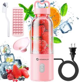 Portable Personal Blender 17 OZ/500 ML Juicer, 175W Personal Size Blender, Ideal for Smoothies, Ice Blending, Juicing, and Food Processing, Compa