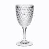 Diamond Cut Plastic Wine Glasses Set of 4 (12oz), BPA Free Acrylic Wine Glass Set, Unbreakable Red Wine Glasses, White Wine Glasses